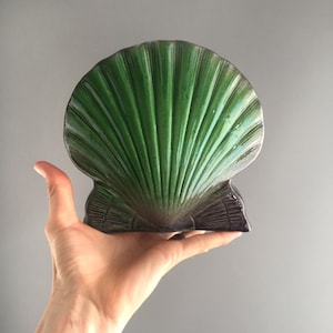Ault ceramic shell vase by Christopher Dresser c.1890