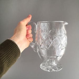 heavy crystal jug / pitcher