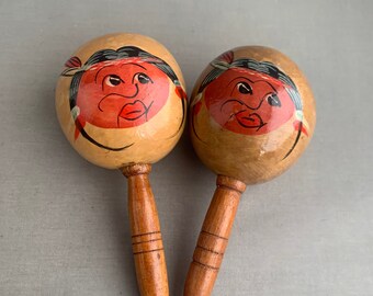 hand painted maracas