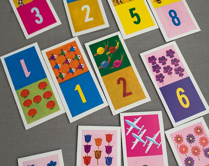 1970s Domino of numbers illustrated by Isle Rotter