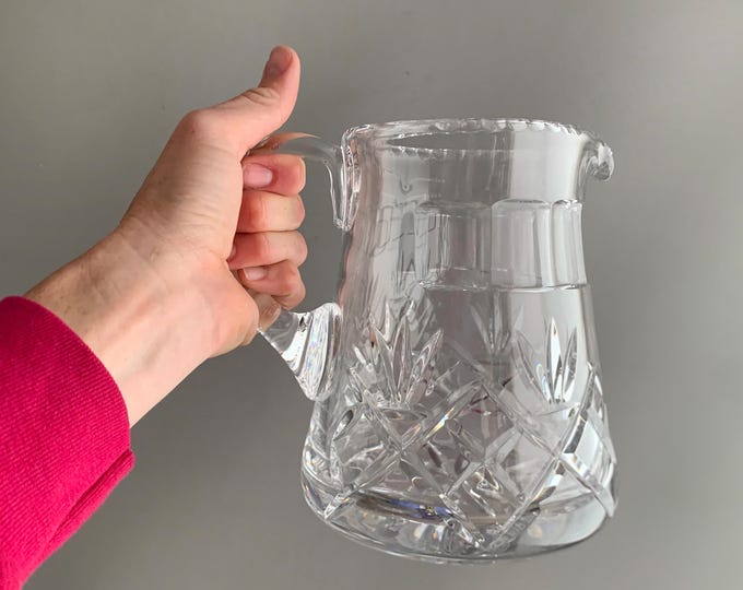 Cut glass jug