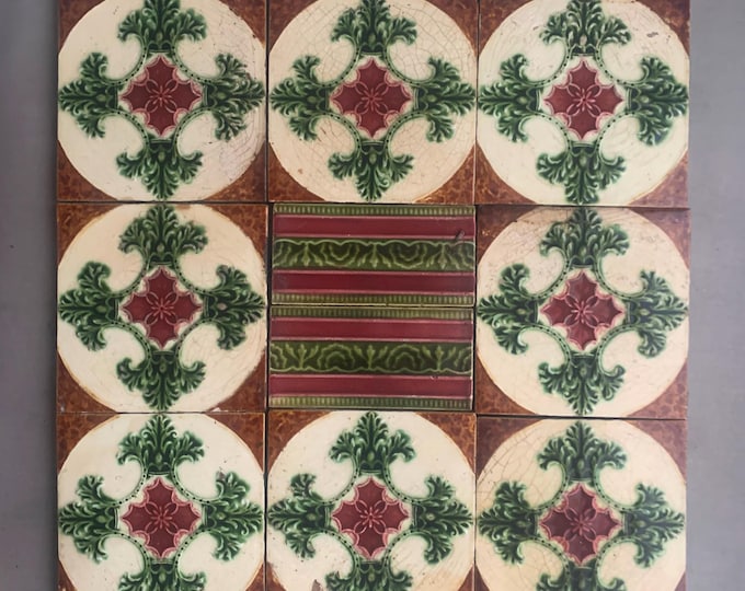 Victorian fireplace ceramic tiles