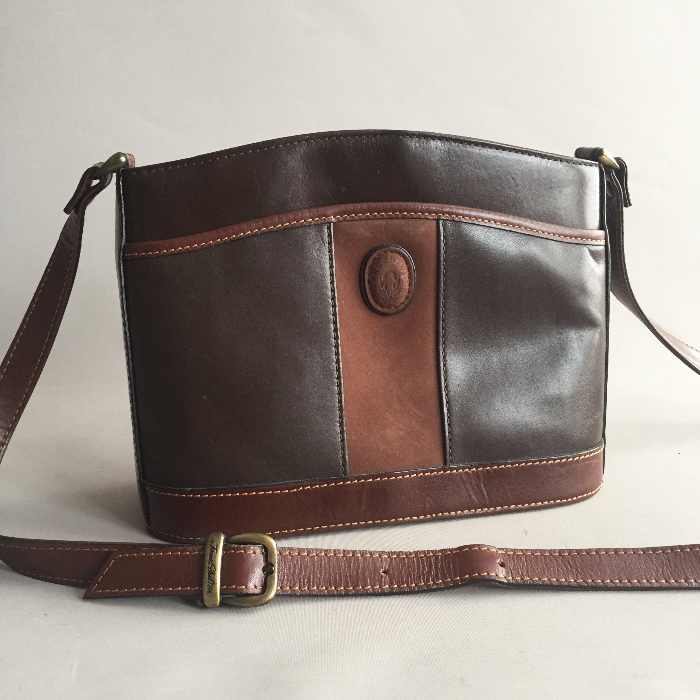 Jane Shilton leather bucket bag