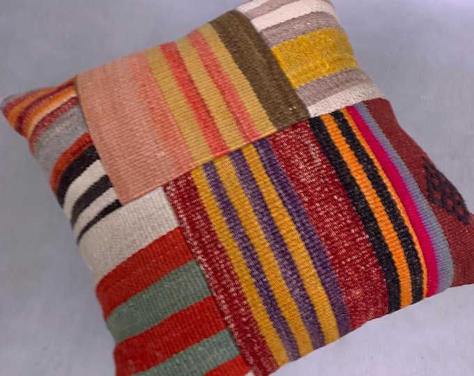 Patch work kilim cushion