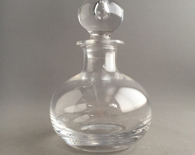 Modernist crystal decanter