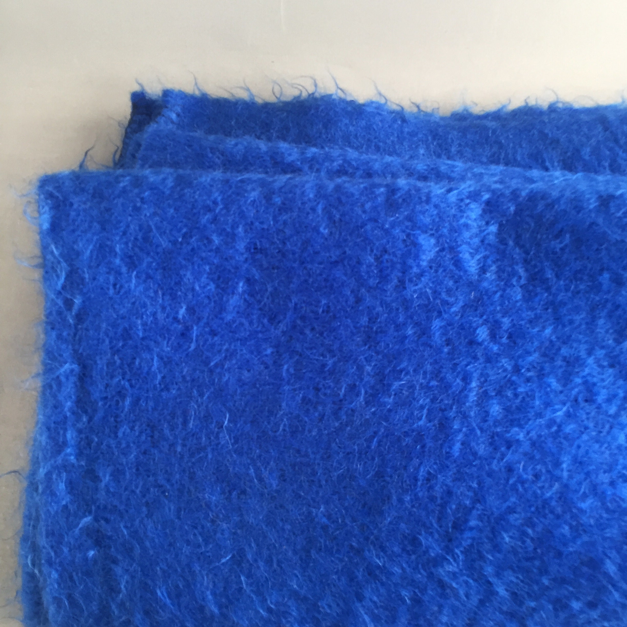 cobalt blue mohair blanket