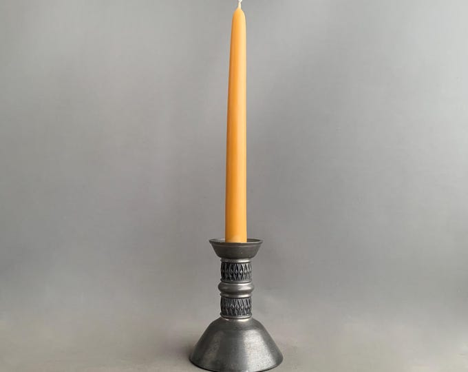 Nordic pewter candle stick holder