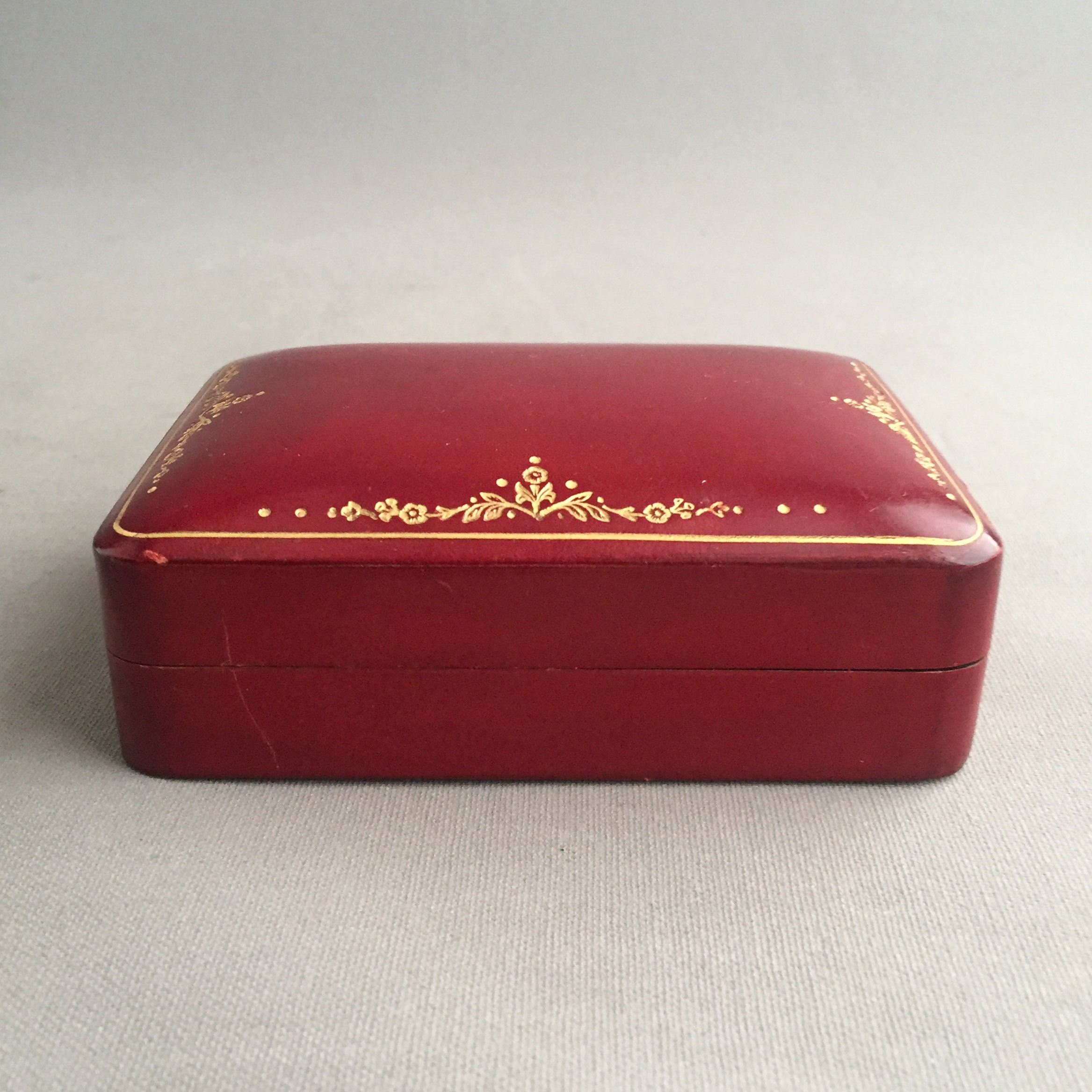 gilded leather box