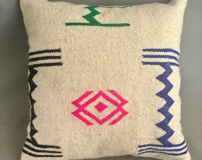 Berber Handwoven Moroccan Kilim cushion
