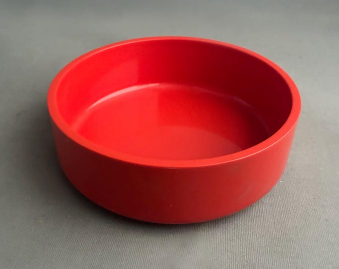 Vintage Crayonne Input 22 Orange trinket dish designed Terence Conran for habitat
