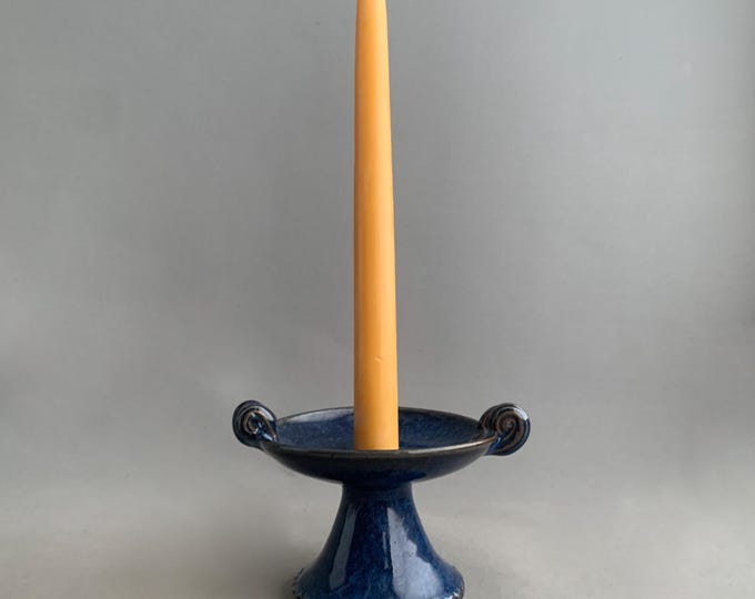 Frecn Cermic studio pottery candle holder