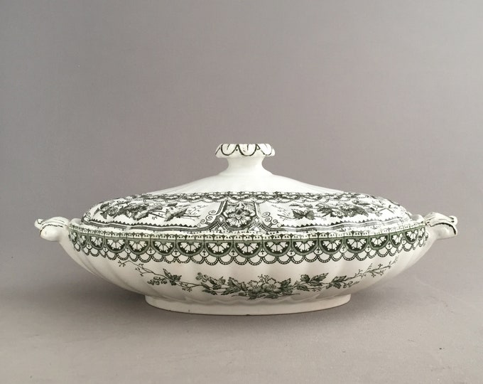 victorian china tureen