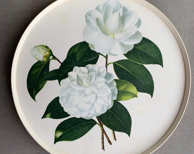 1970s Camellia flower tray