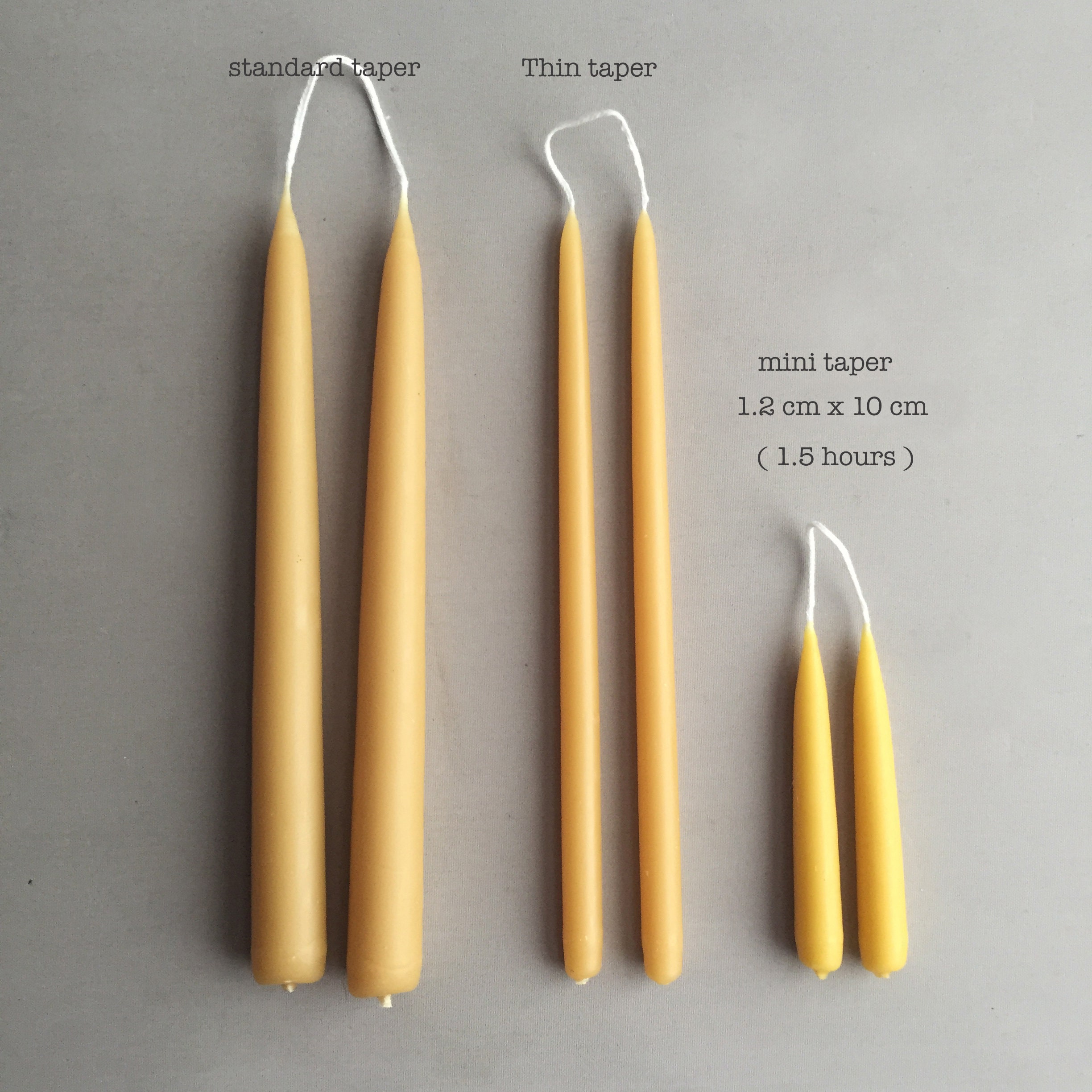 hand dipped 100 beeswax candles