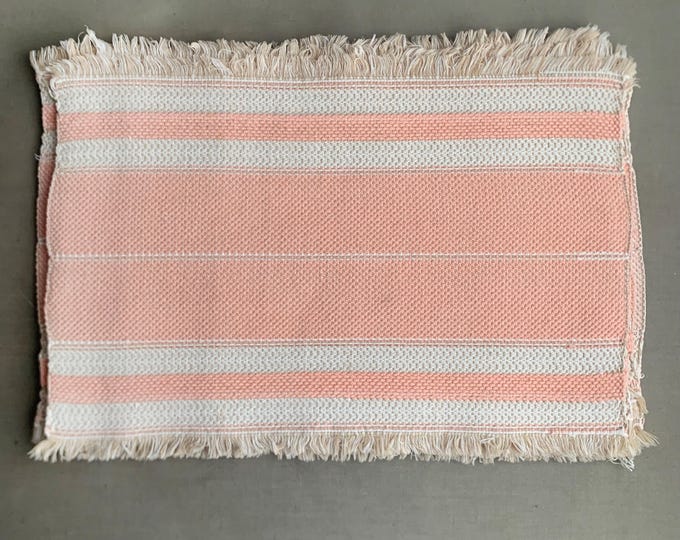 1970s Hand woven place mats x 7
