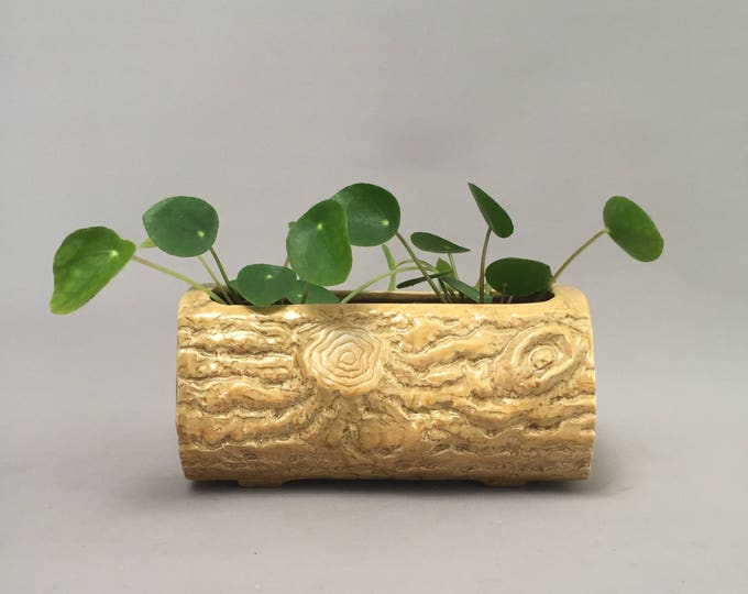 ceramic log planter