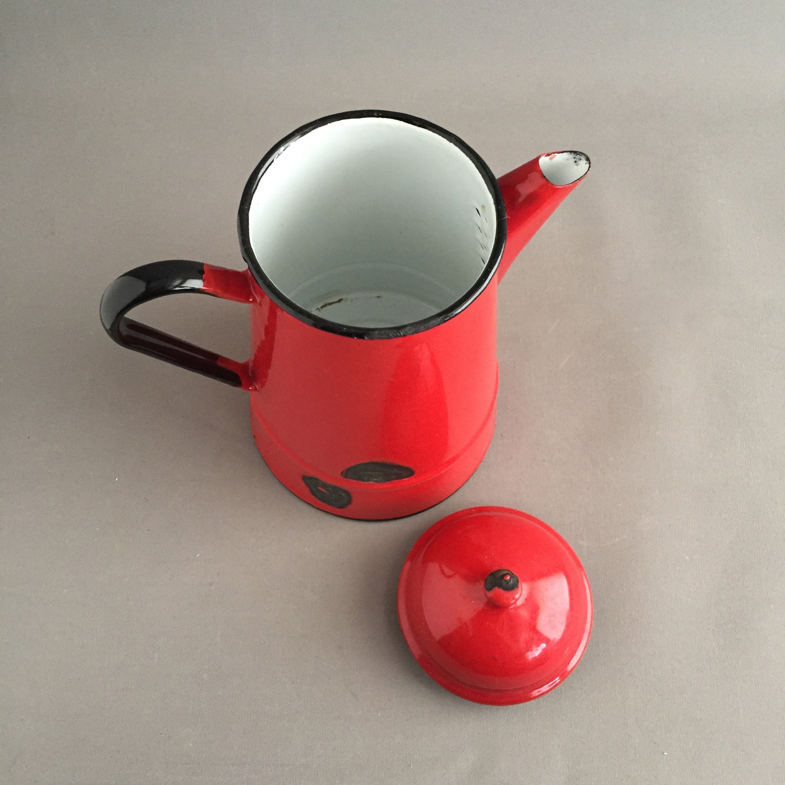 Vintage Enamel Coffee Pot | Etsy