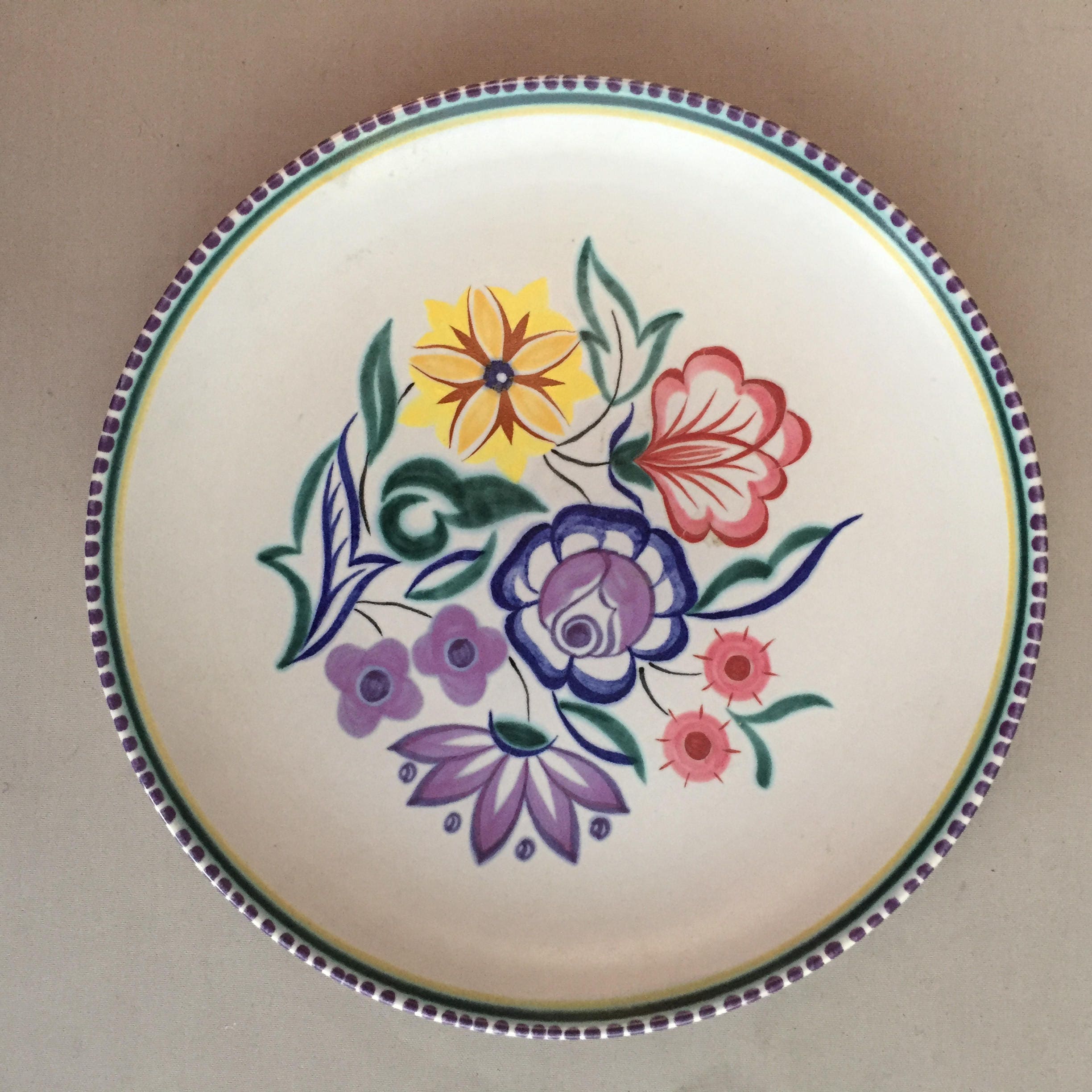 poole pottery decorative plate