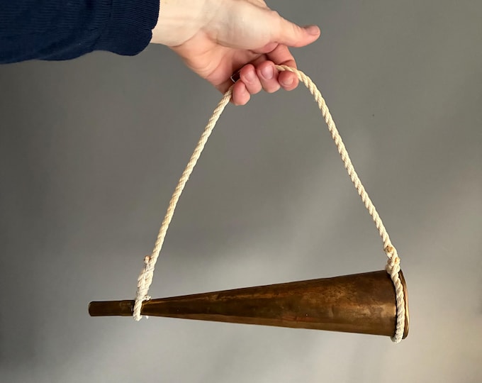 old brass fog horn
