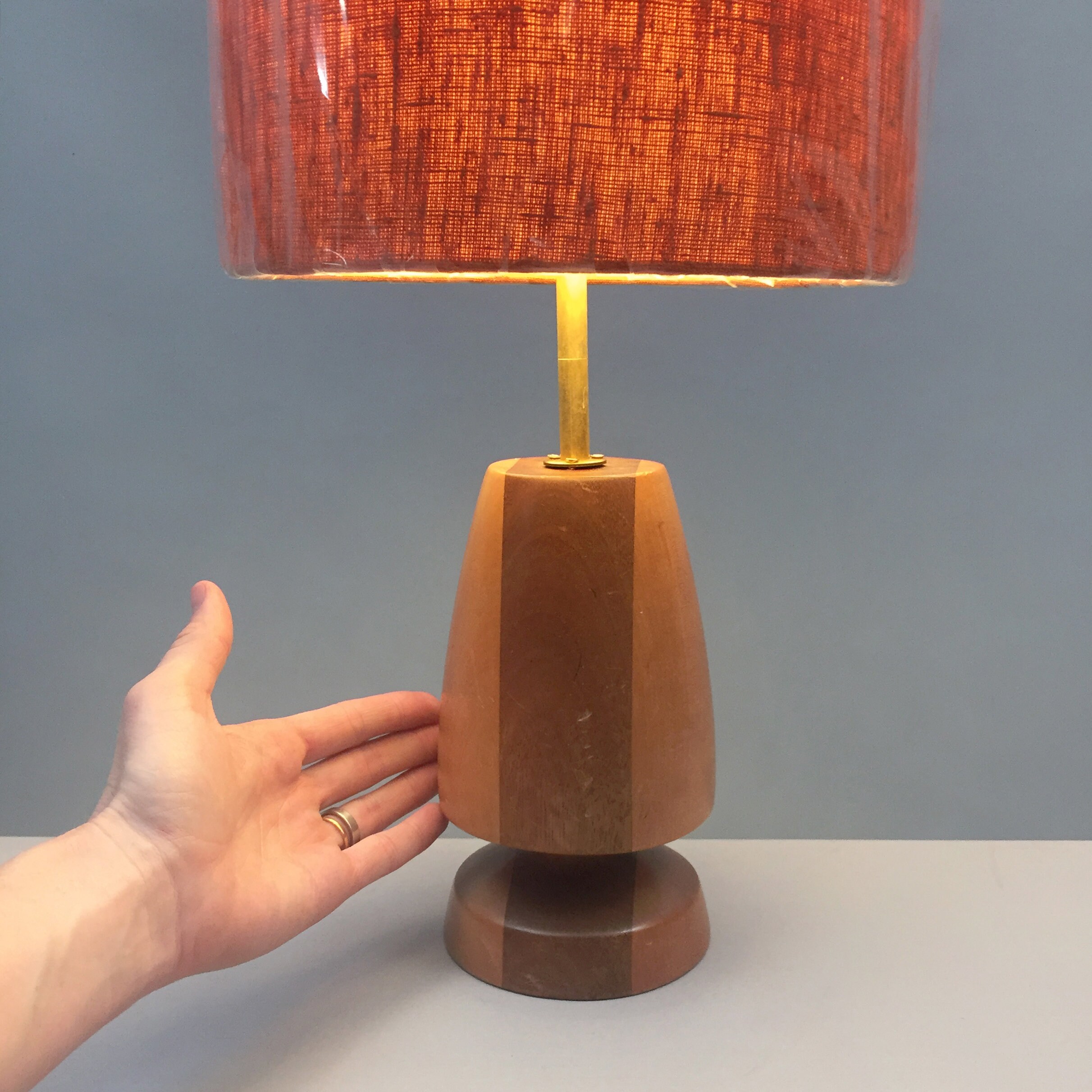 Vintage wooden lamp base deals