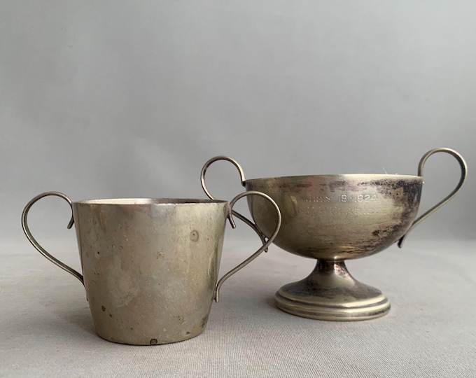 old plated deco trophies