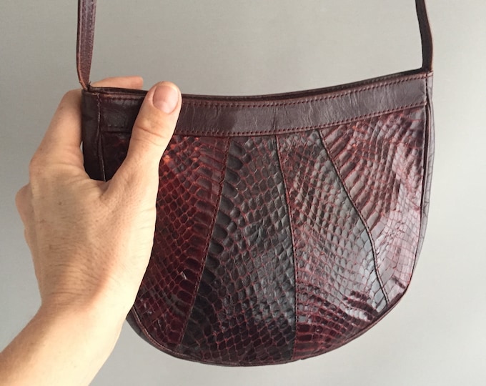 1970s snake skin disco bag