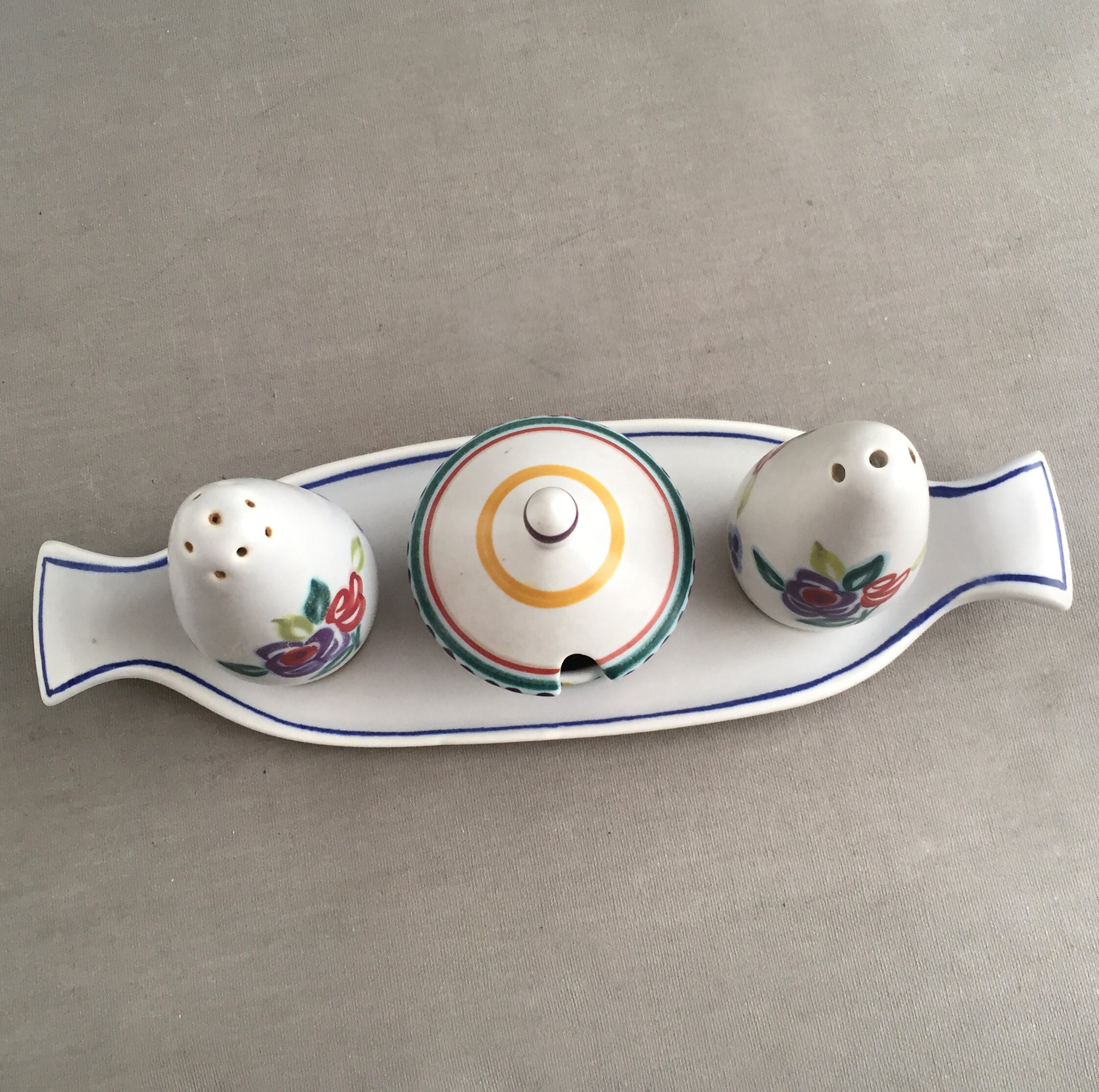 Poole pottery cruet set