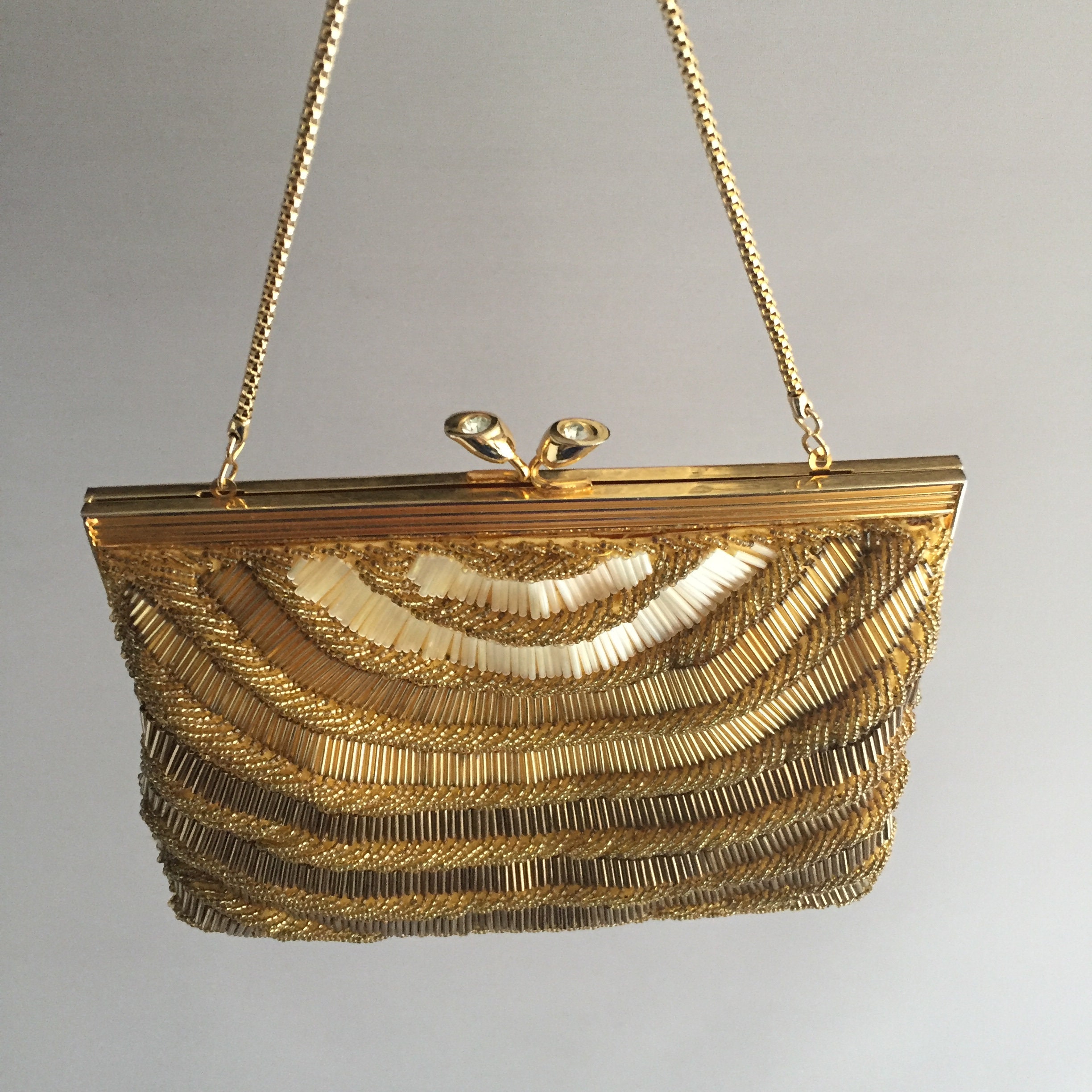 gold cocktail purse