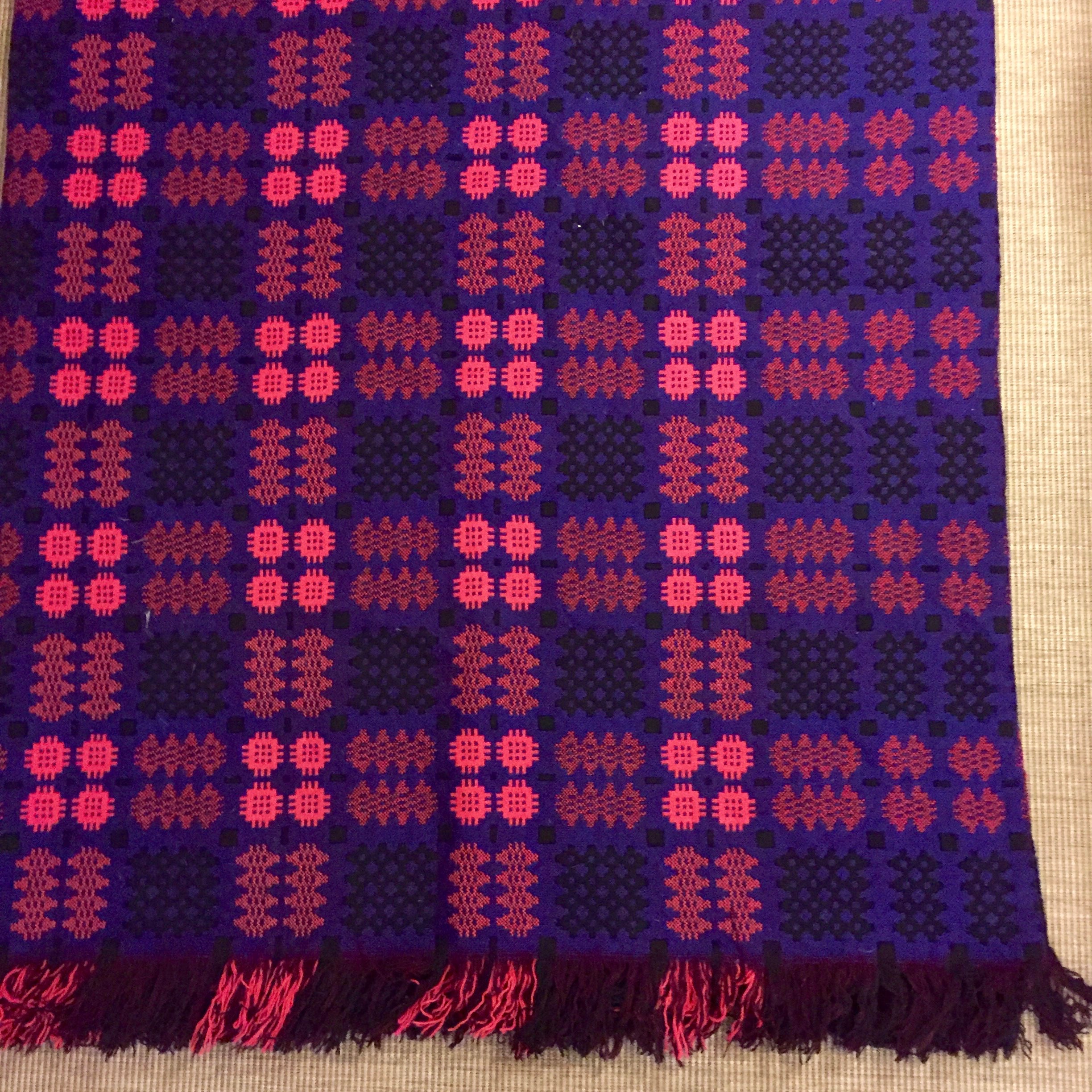 1970s welsh wool woven blanket