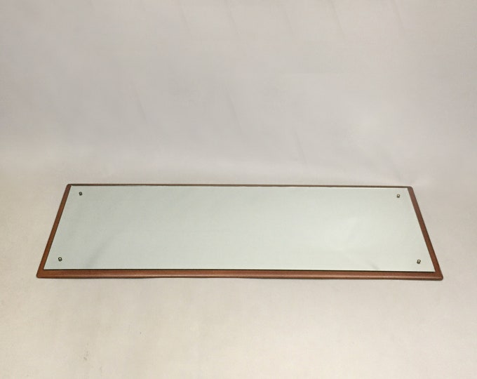 full length Danish teak mirror 1960s