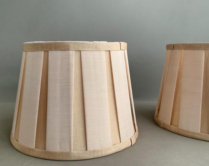 pair of pleated empire-style lampshades