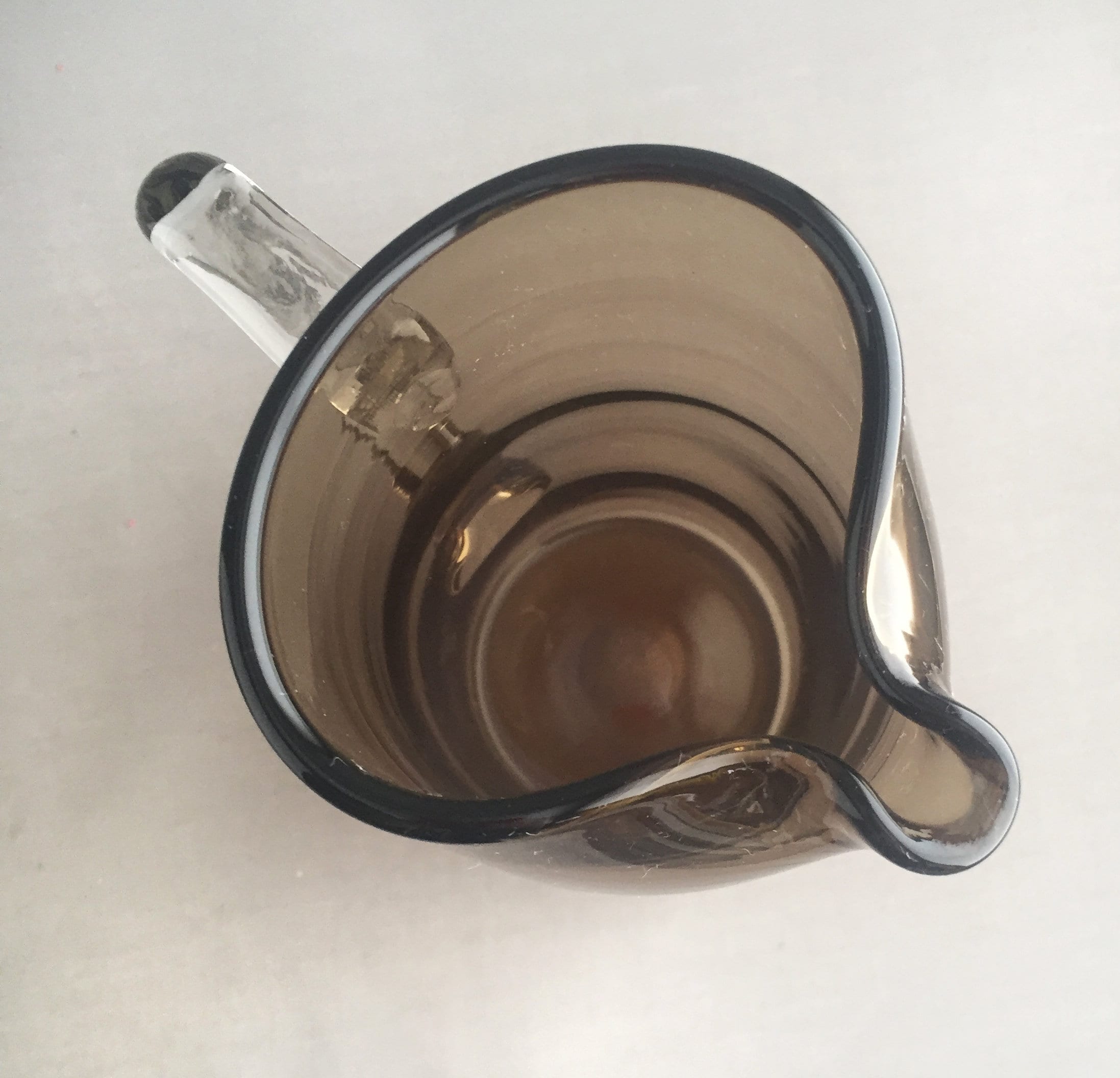 Swedish Smoke Glass Pitcher Set