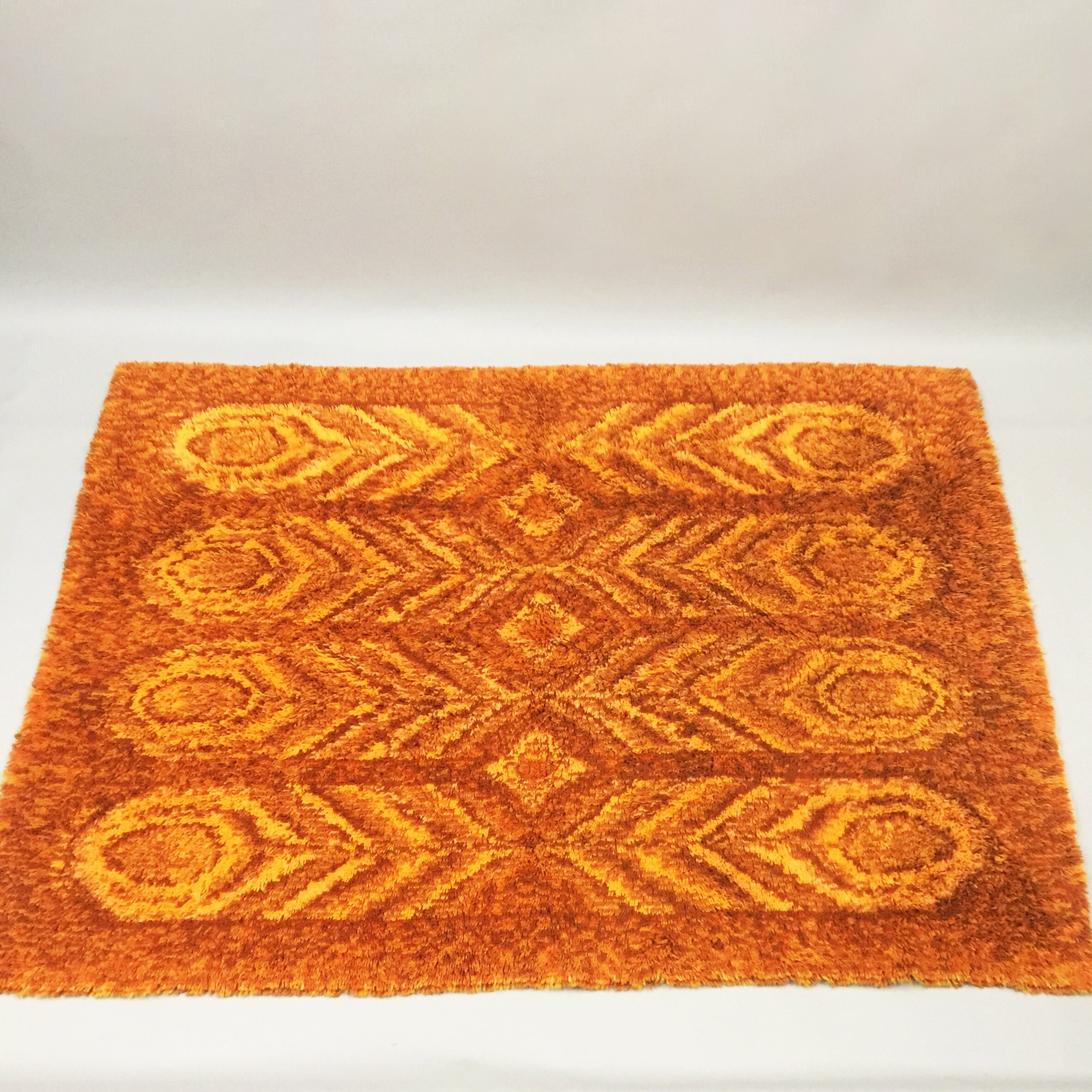 1960s wool Rya Rug