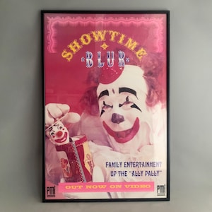 BLUR Showtime original vintage promotional poster 1995