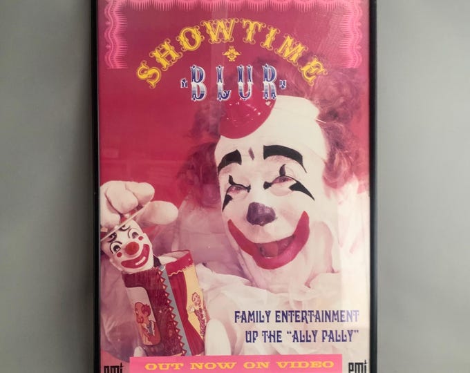 BLUR Showtime original vintage promotional poster 1995