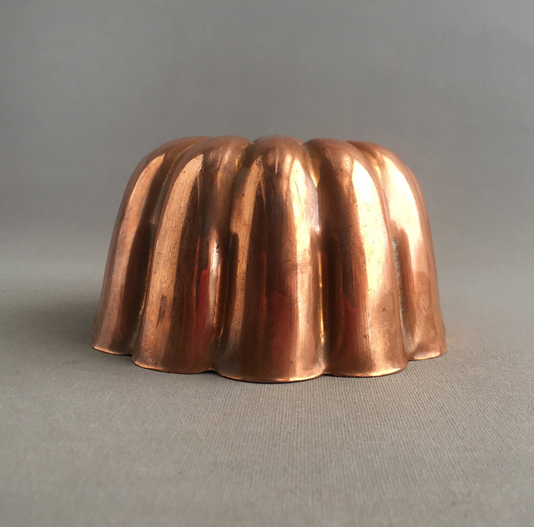 old copper jelly mould