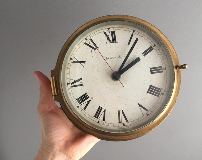 brass ships clock