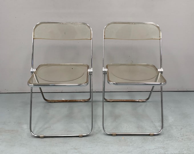 pair of Plia Folding Chair by Giancarlo Piretti for Anonima Castelli, 1960s