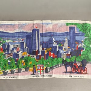 torchon souvenir vintage Linen Montréal