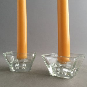 Holmegaard glass candle holders