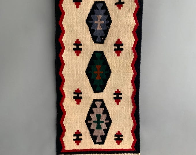 kilim table runner / wool wall hanging
