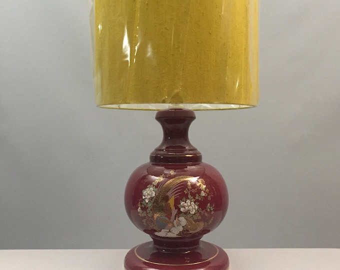 1970s ceramic lamp and shade