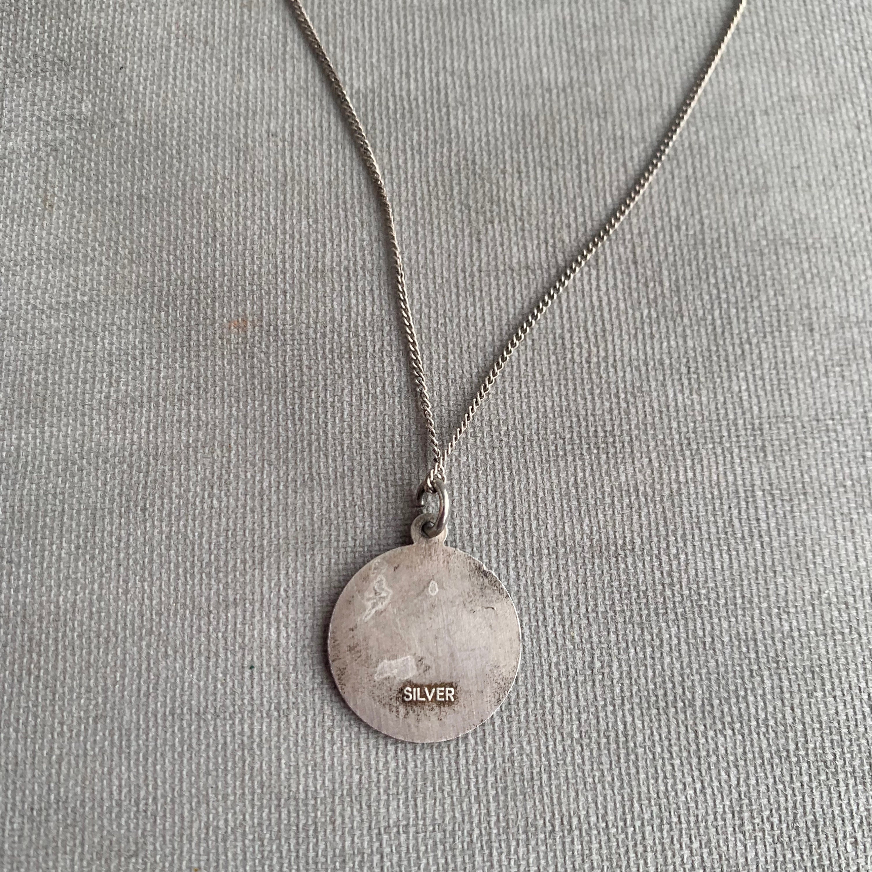 Pendentif Saint Christophe En Argent 925 Avec Chaîne - Neuf Avec étiquettes - Symbole De Protection Pour Voyageurs