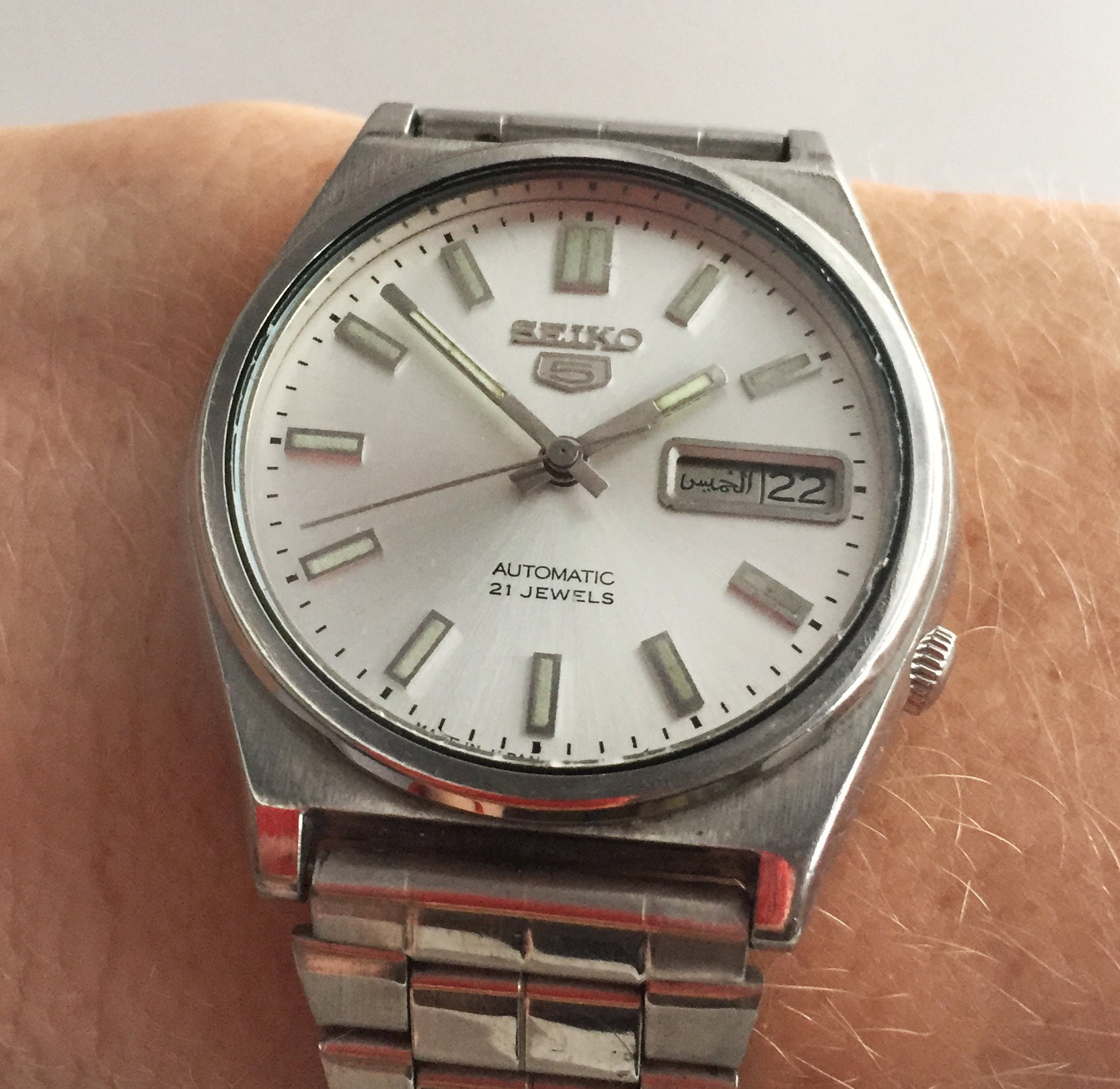 1980s Vintage Seiko daydate watch