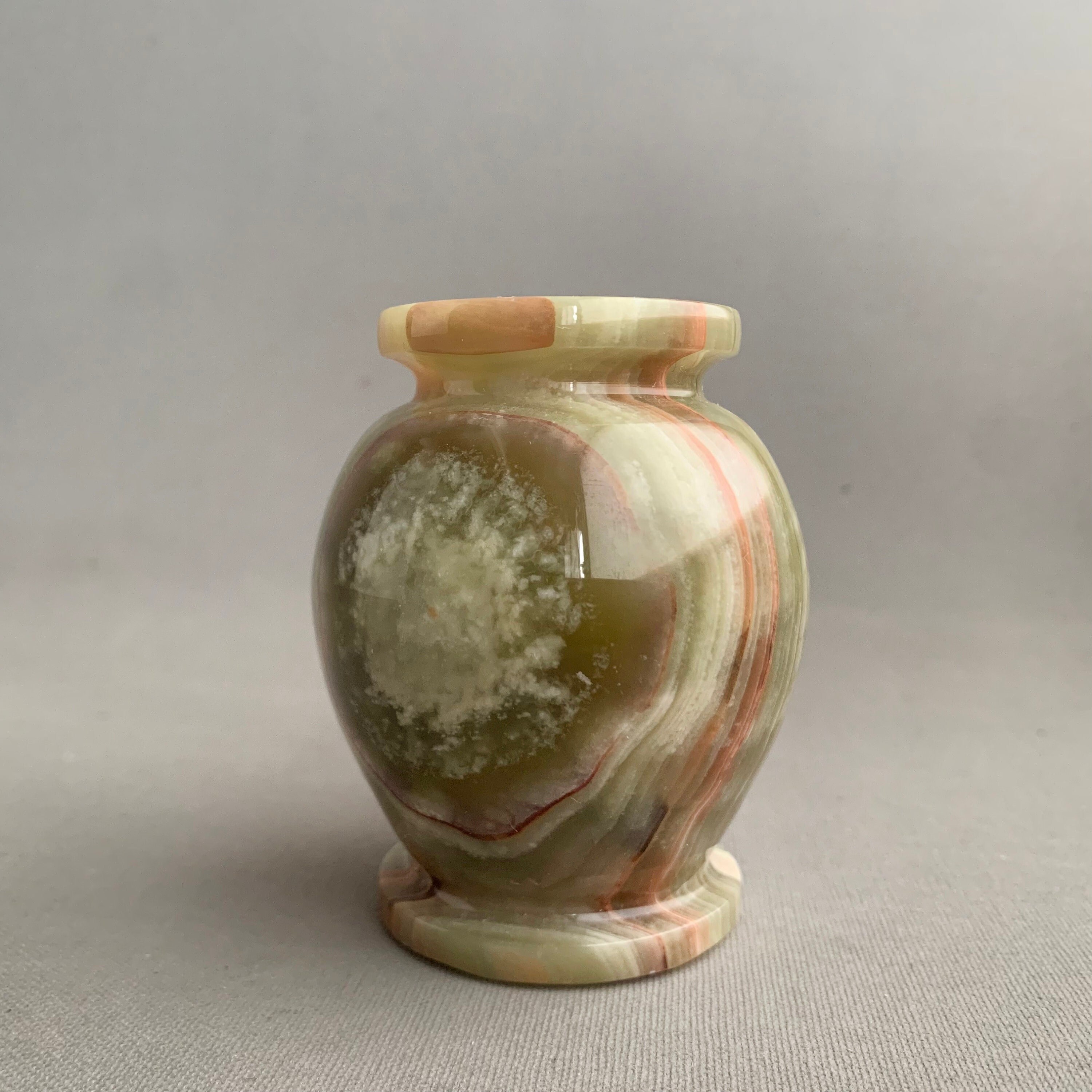 ヴィンテージ オニキス花瓶 小さなオニキス石の花瓶 - Etsy 日本