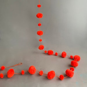 wool pom pom garland