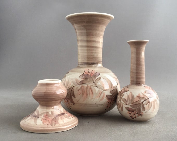 trio of Jersey pottery