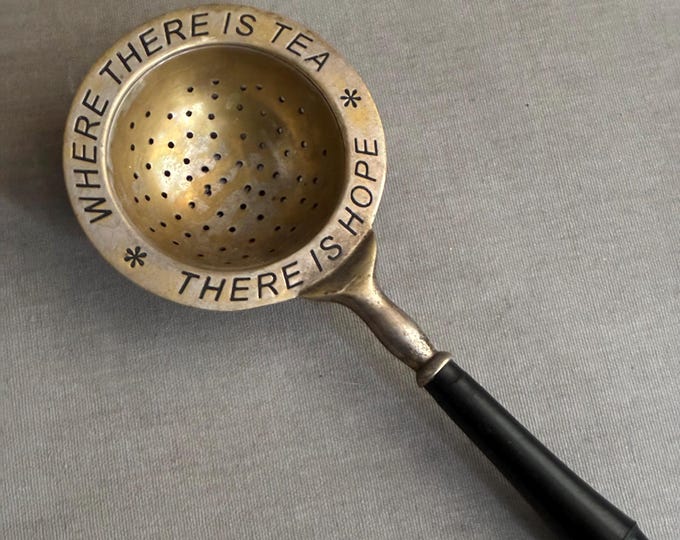 Brass tea leaf strainer from c1940s