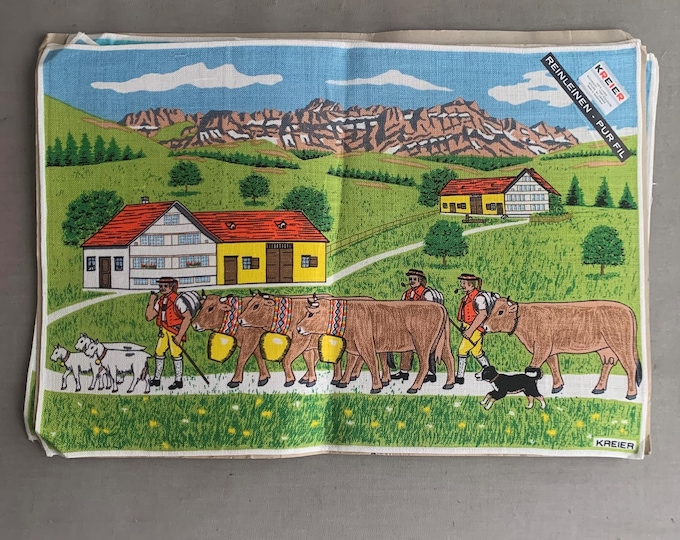 Linen swiss place mats x 4