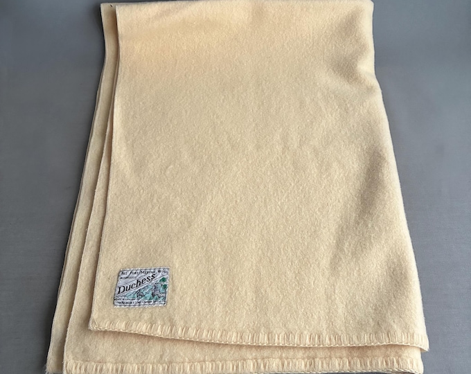 1950s Pure merino baby blanket